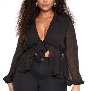 Pretty Little Thing Polka Dot Blouse